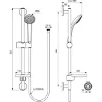 Idealrain Tuš Set B9501AA